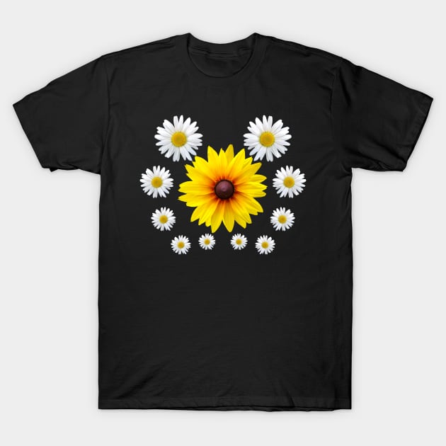 coneflower flower daisies coneflowers daisy blooms floral T-Shirt by rh_naturestyles